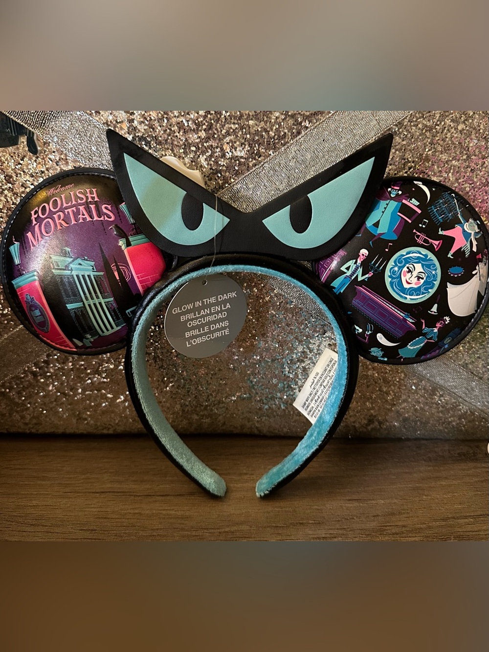 Haunted Mansion Glow in the Dark Minnie Ears Headband